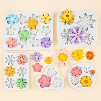 Mini Rose & Camellia Flower Silicone Mold for Sugarcraft Cookie Cupcake Chocolate Baking Fondant Cake Decorating Tool
