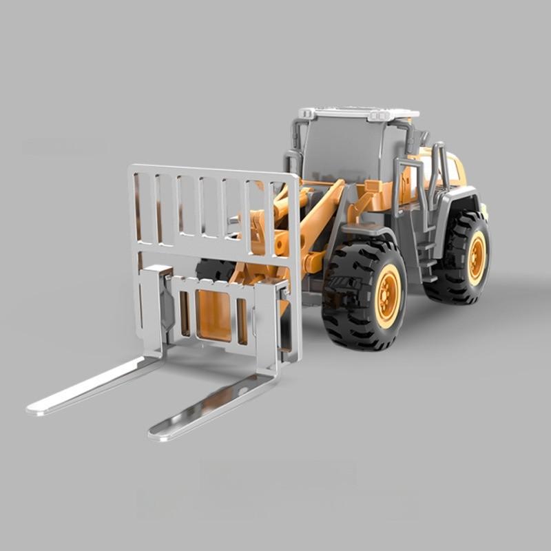 Alloy Excavator Construction Toy For Kids With Inertia Drive And Articulated Joints