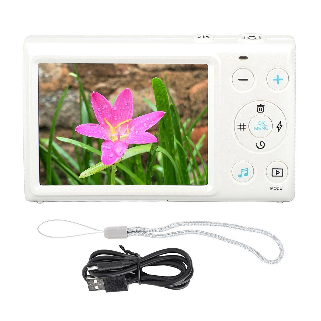 Digital Camera 4K 64MP MP3 Player 18X Zoom Auto Focus 2.8inch Screen Compact Digital Camera for