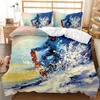 Skifahren Bettbezug Set Schneeberg Bettdeckenbezug Extremsport Spiel Polyester Steppdecke Bezug Snowboard Doppel Queen King Size