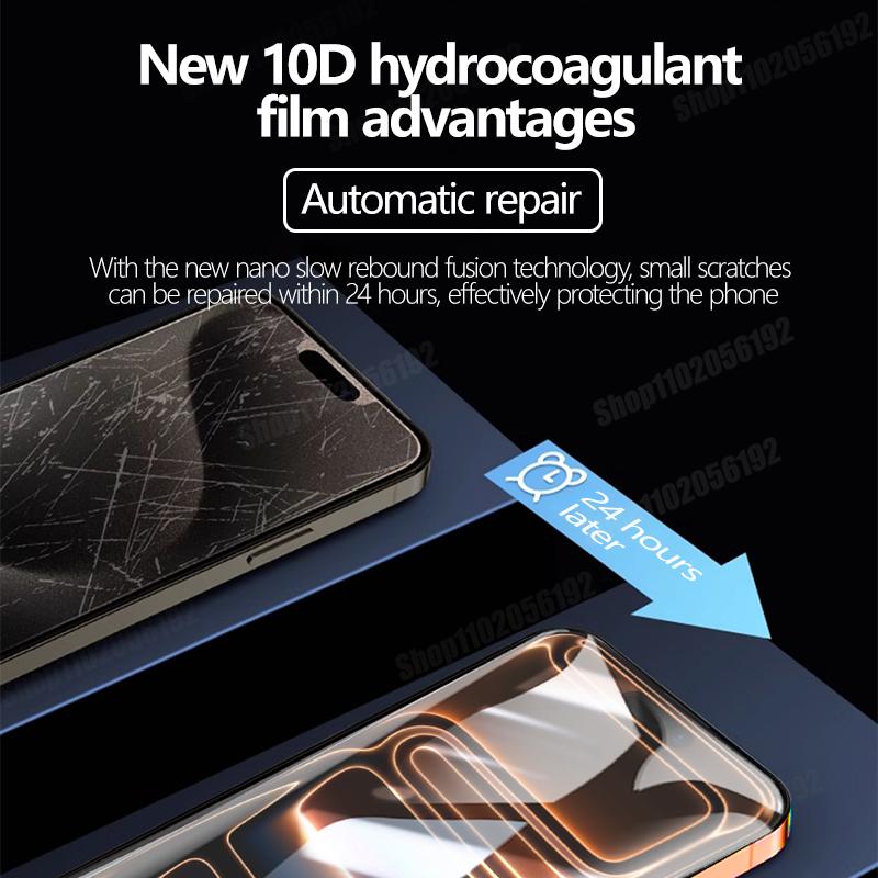 5PCS Full Cover Hydrogel Film For iPhone 17 Pro Max 17 Air Screen Protector For iPhone 16 Pro Max 14 15 Plus 12 13 Mini 16E Film