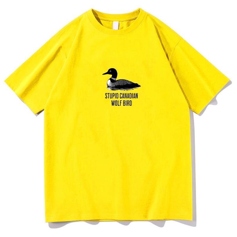 

Heated Rivalry Vintage TShirts Unisex Women Funny Meme Graphic Tees Fans Stupid Canadian Wolf Bird Tshirts Unisex Y2K Clothes Tops S