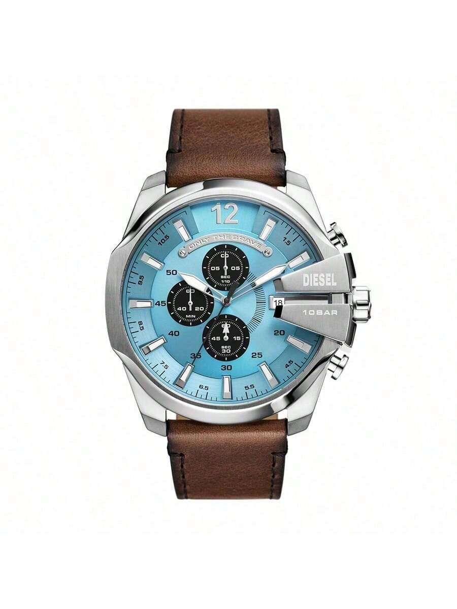 Diesel Gold Black Dial Stainless Steel Strap Men s Quartz Movement DZ4657 синий