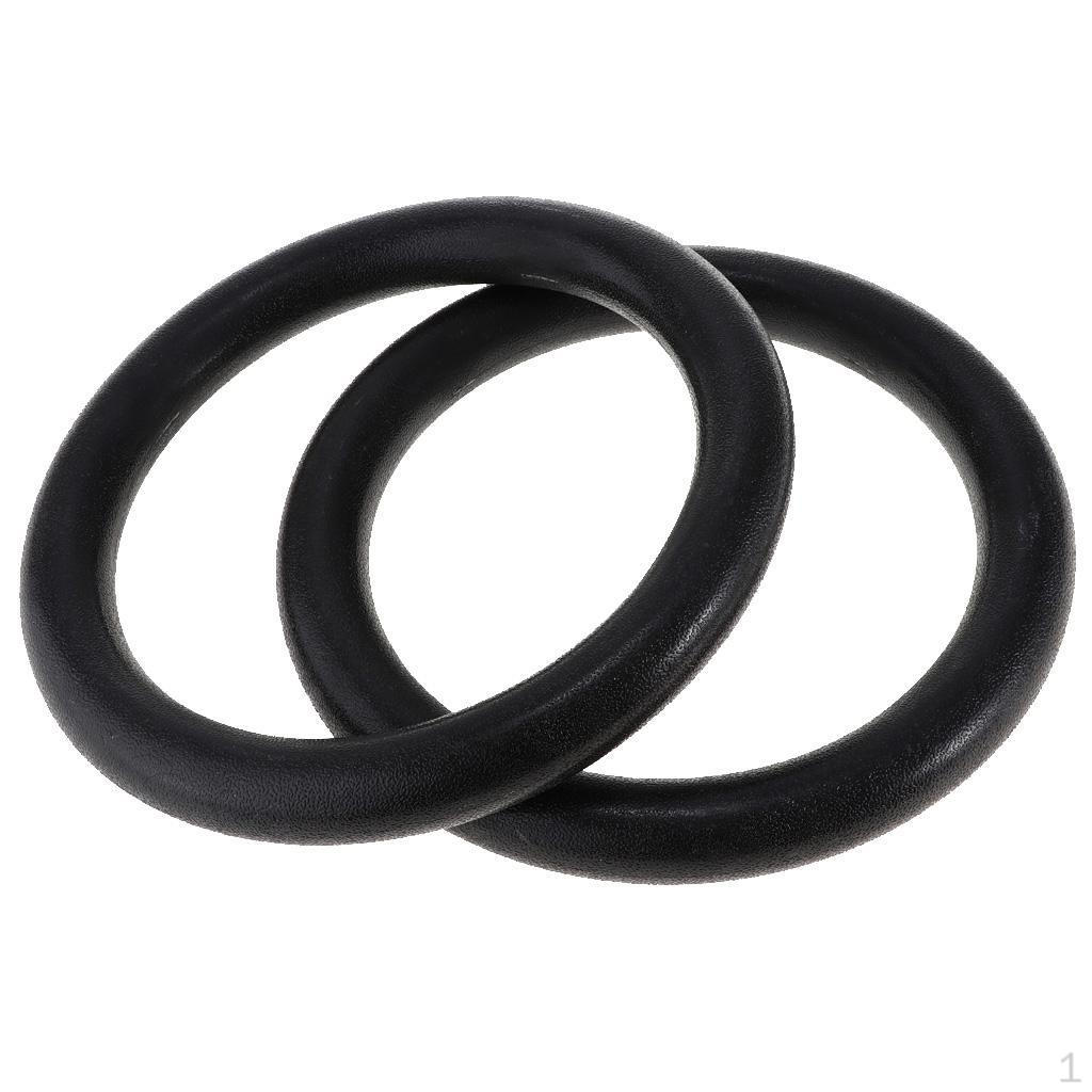 

2X Gymnastic Rings Arm Shoulder Strength Training Euipment Pull Up чёрный