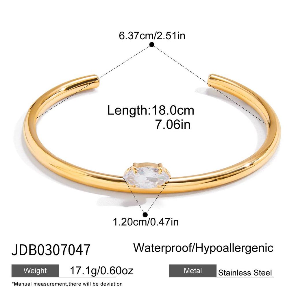 JYL TS Bracelet  Shine Open Cuff Enhances Radiance & Fortune