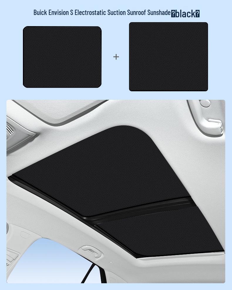 Fits Buick Models: Lacrosse, GL6, Enclave, GL8, Encore S, Verano - Silicone Suction Electrostatic Sunroof Sunshade