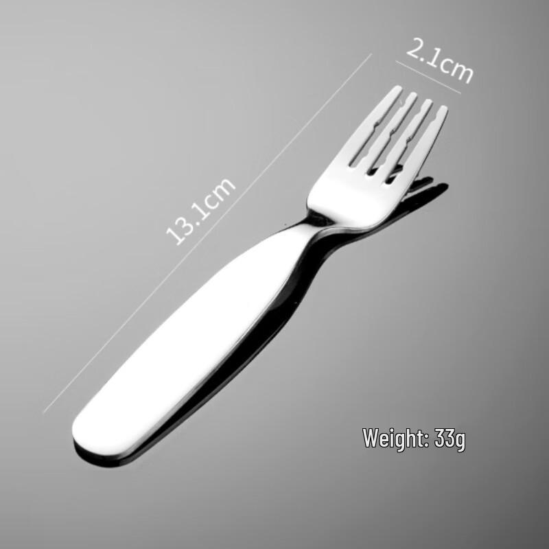Min Nai 304 Stainless Steel Flat-Bottom Dessert & Dining Cutlery Polished 5-pack