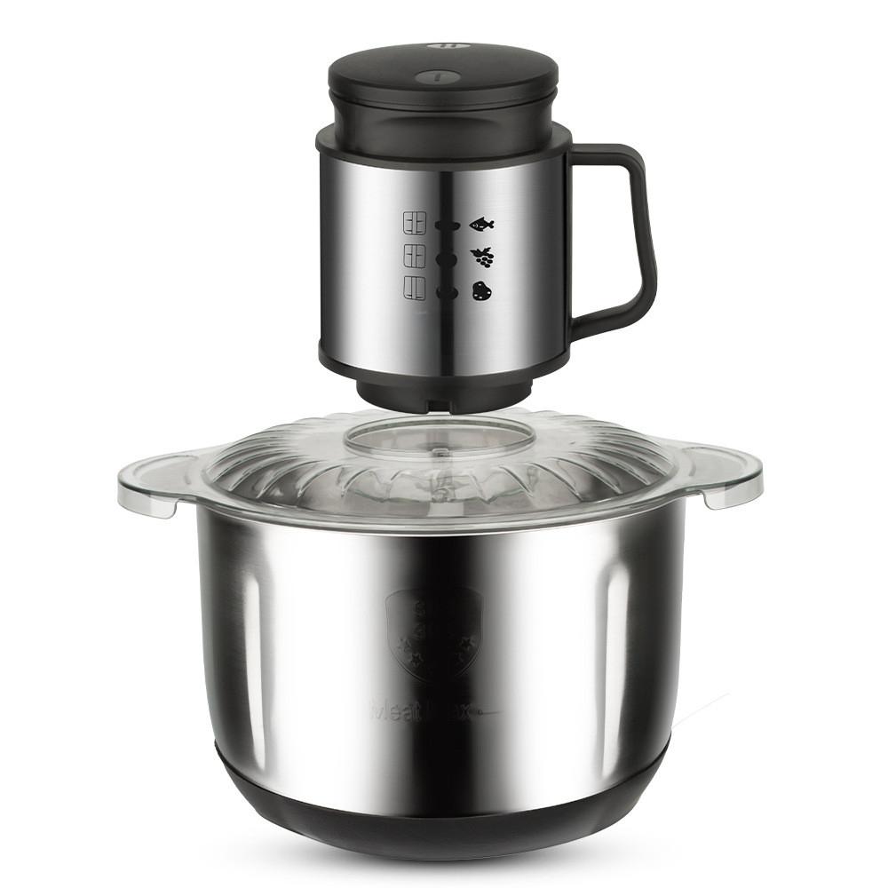 5L Large Capacity Electric Meat Grinder 1000W Stainless Steel Vegetable Crusher Kitchen Multifunctional Food Processor