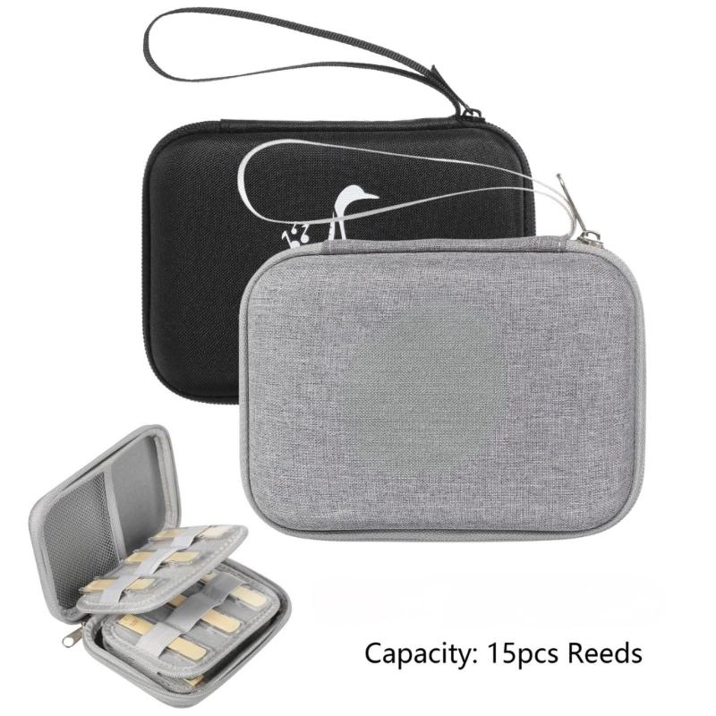 Waterproof Reed Storage Bag Portable Saxophone Clarinet Reed Carrying Case Saxophone Reed Protector for Travel Concert