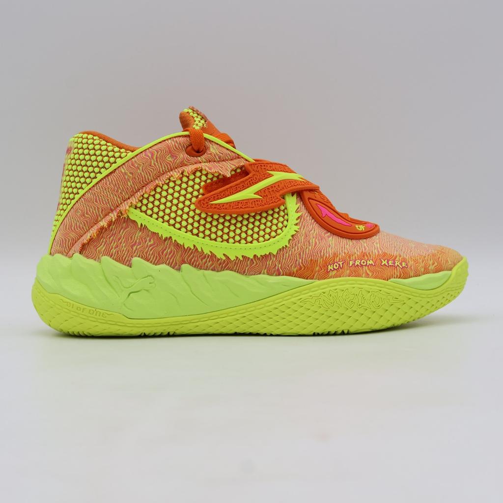 312130-01 Rick And Morty Puma MB05 Rickie Orange Electric Peppermint (Men's)