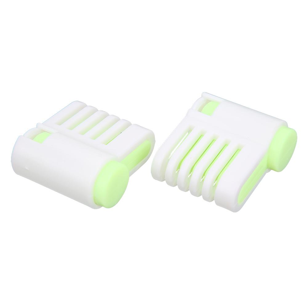 2Pcs MultiFunctional DIY Cake Bread Cutter Slicing Guide Tool Home Kitchen Accessory(Green 52036A )