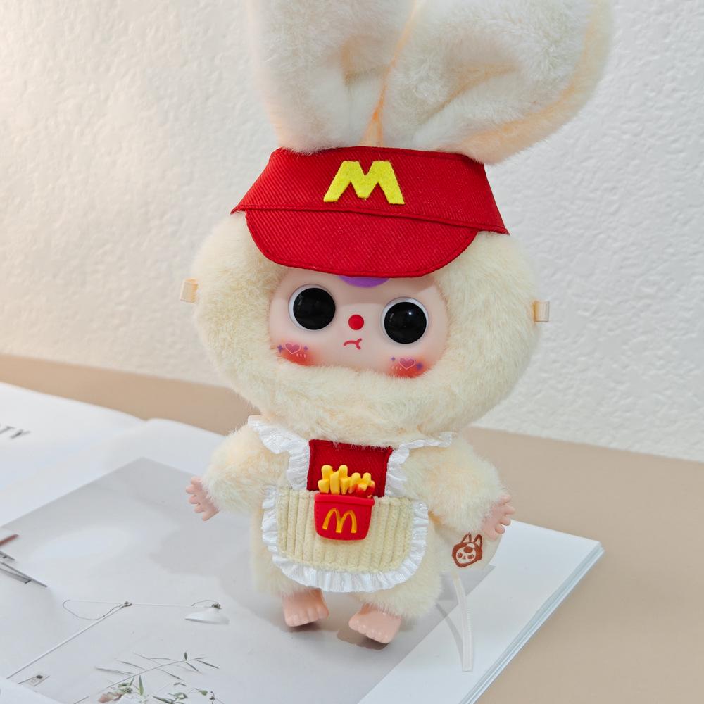 Macaron Little Rabbit Doll Clothes: Cute Pendant, Outfit for 3-Year-Old, Blind Box Edition