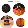3D Model Black Cat Pumpkin Sculpture Halloween Layered Carving Art Notepad DIY Sticky Post Creative Stickers Papers Card Craft