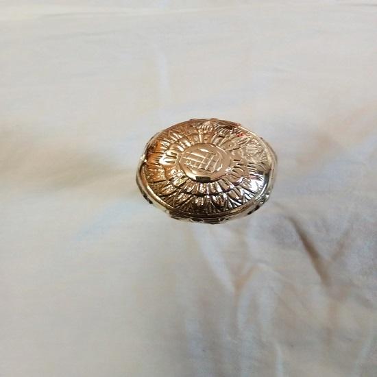 Gehstock, nur runder Messinggriff