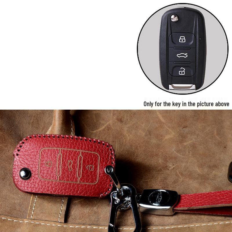 Wuling Hongguang, Zhiguang, Rongguang V Mini Top-Grain Cowhide Key Bag Buckle