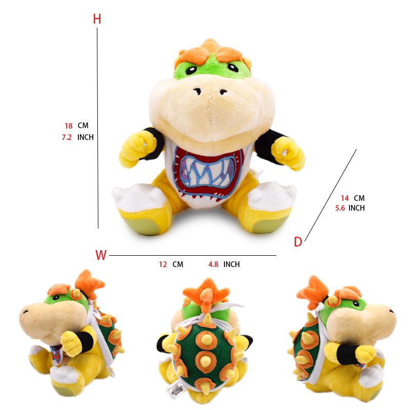 Super Mario Bros Plyšové Hračky Wonder Bowser Jr Meowser Lemmy Iggy Bowser Anime Vypchaté Kreslené Peluche Bábiky Detské Darčeky