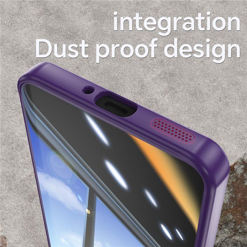 For Oppo Reno 11A 11 F F25 Pro Metal Armor Back Transparent Tempering Shell Full Cover With Lens Film Super Anti-drop Case Protector