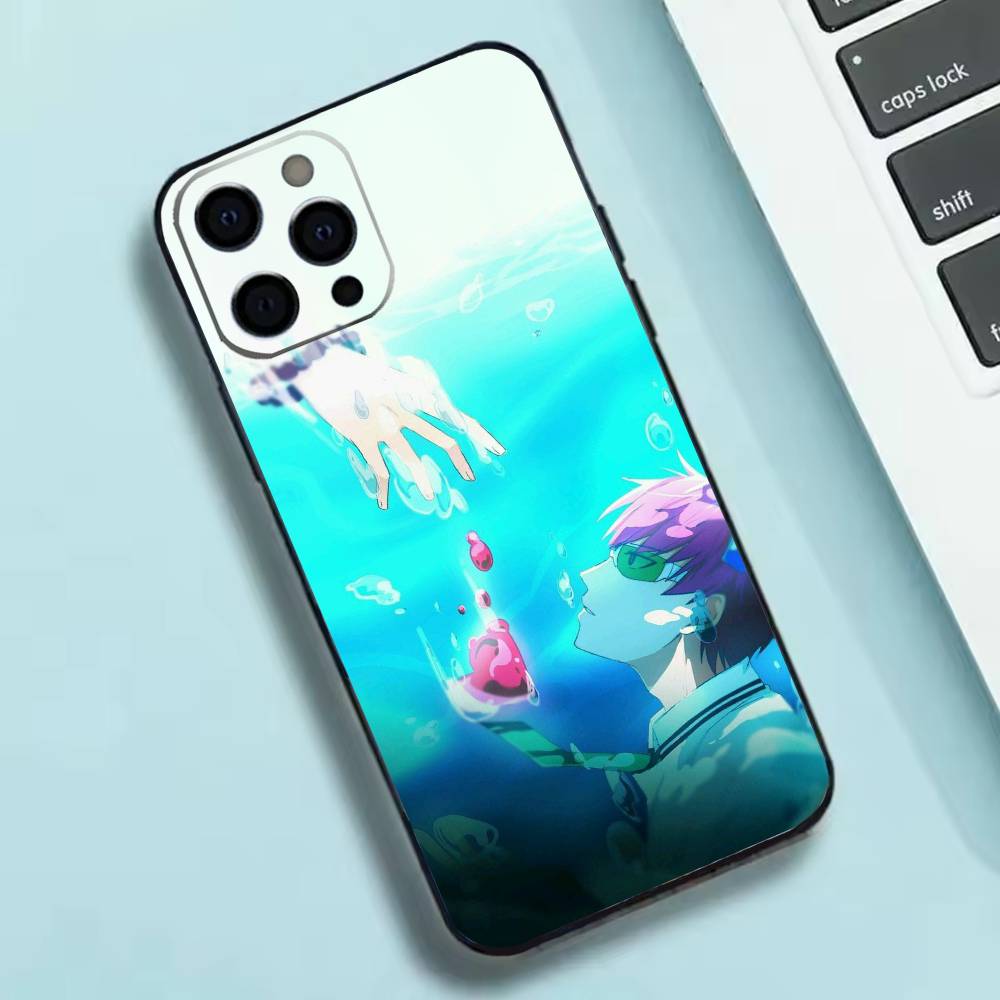 Anime S-Saiki Kusuo Phone Case Silicone Soft For IPhone 17 16 15 14 13 12 11 X XR Plus Pro Max Plus