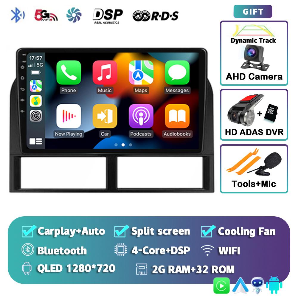 Android 14 Carplay For Jeep Grand Cherokee II WJ 1998-2004 Car Radio Navigation GPS Video Multimedia Player Autoradio Wifi+4G BT