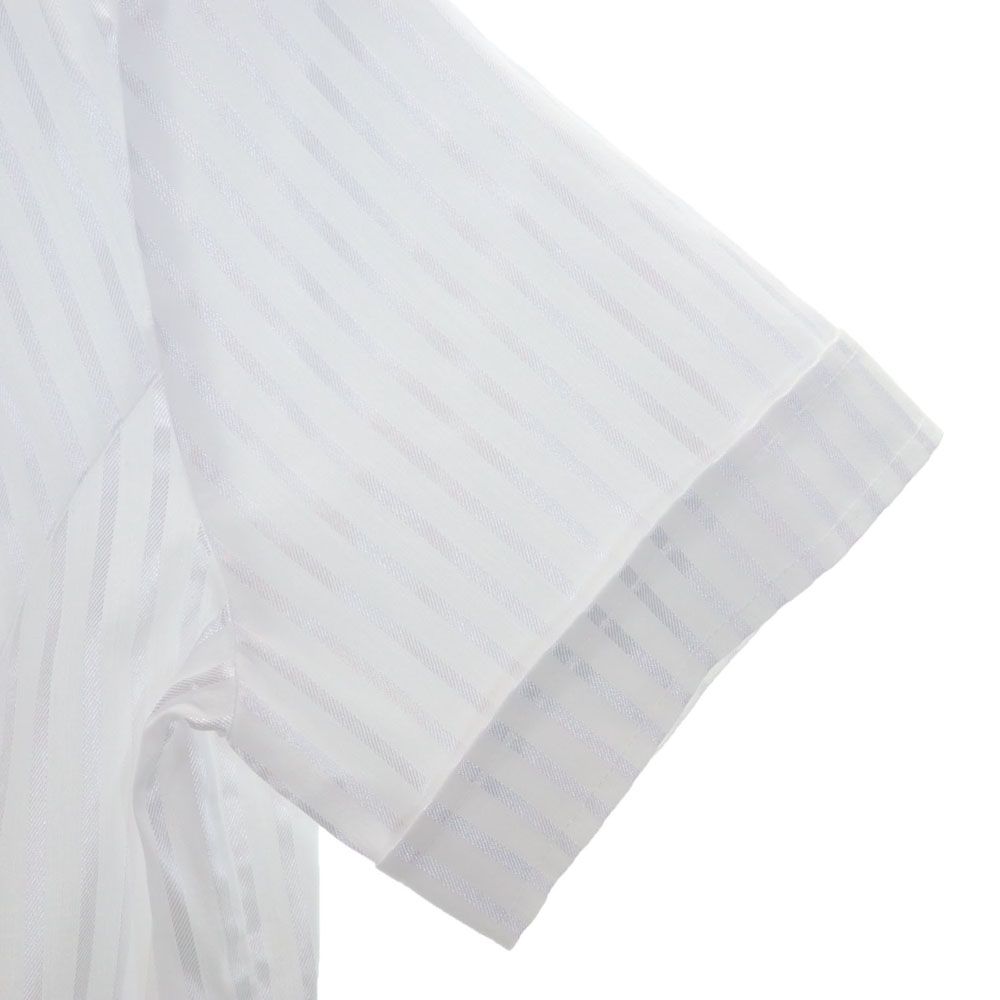 unused NARACAMICIE Striped Pattern Short sleeve Frill blouse Tagged Women Used