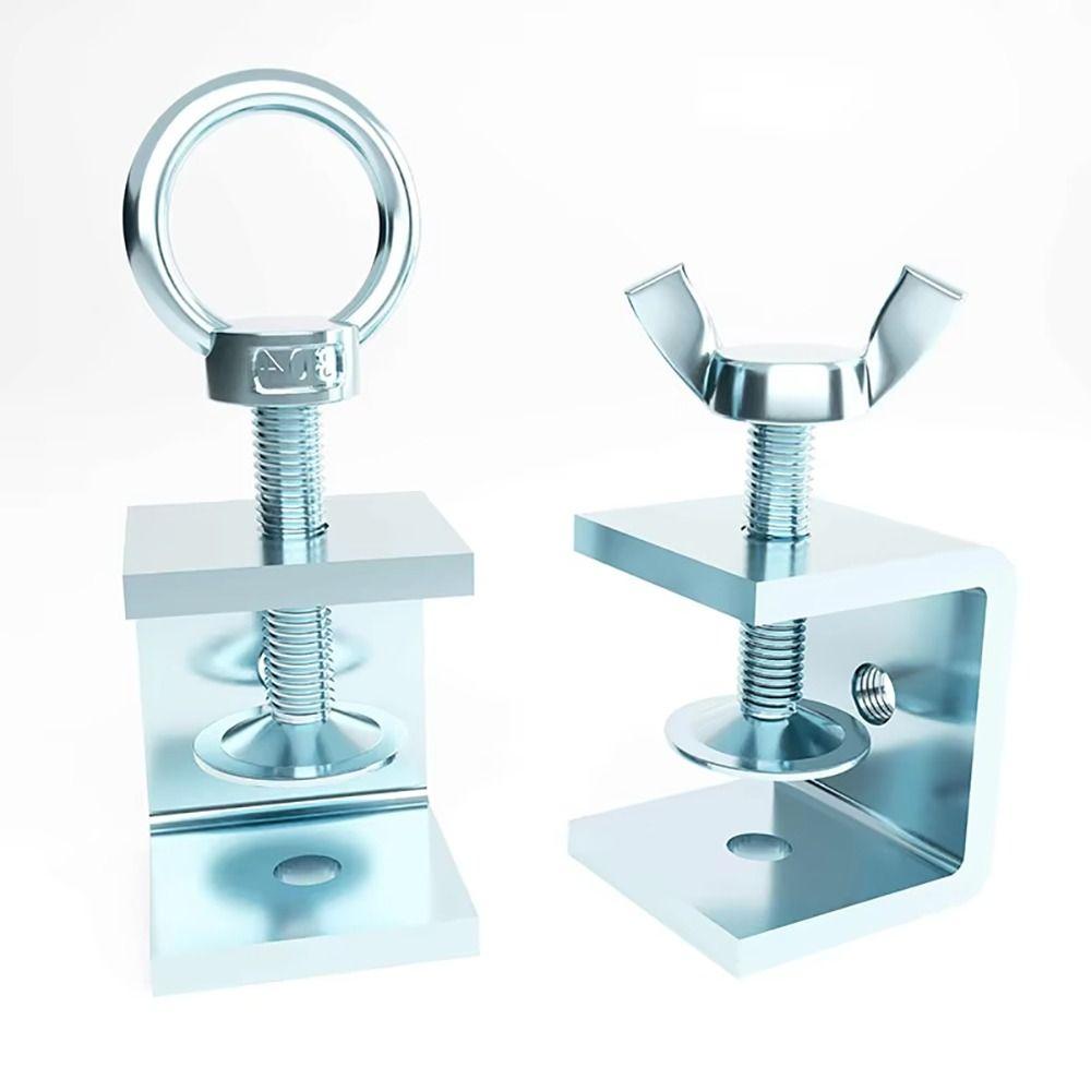 1 Pezzo Forme Multiple della Testa Morsetto a U Acciaio al Carbonio Zincato Fissaggio Fisso Clip Tipo C Spessore Apertura Altezza 20-130MM