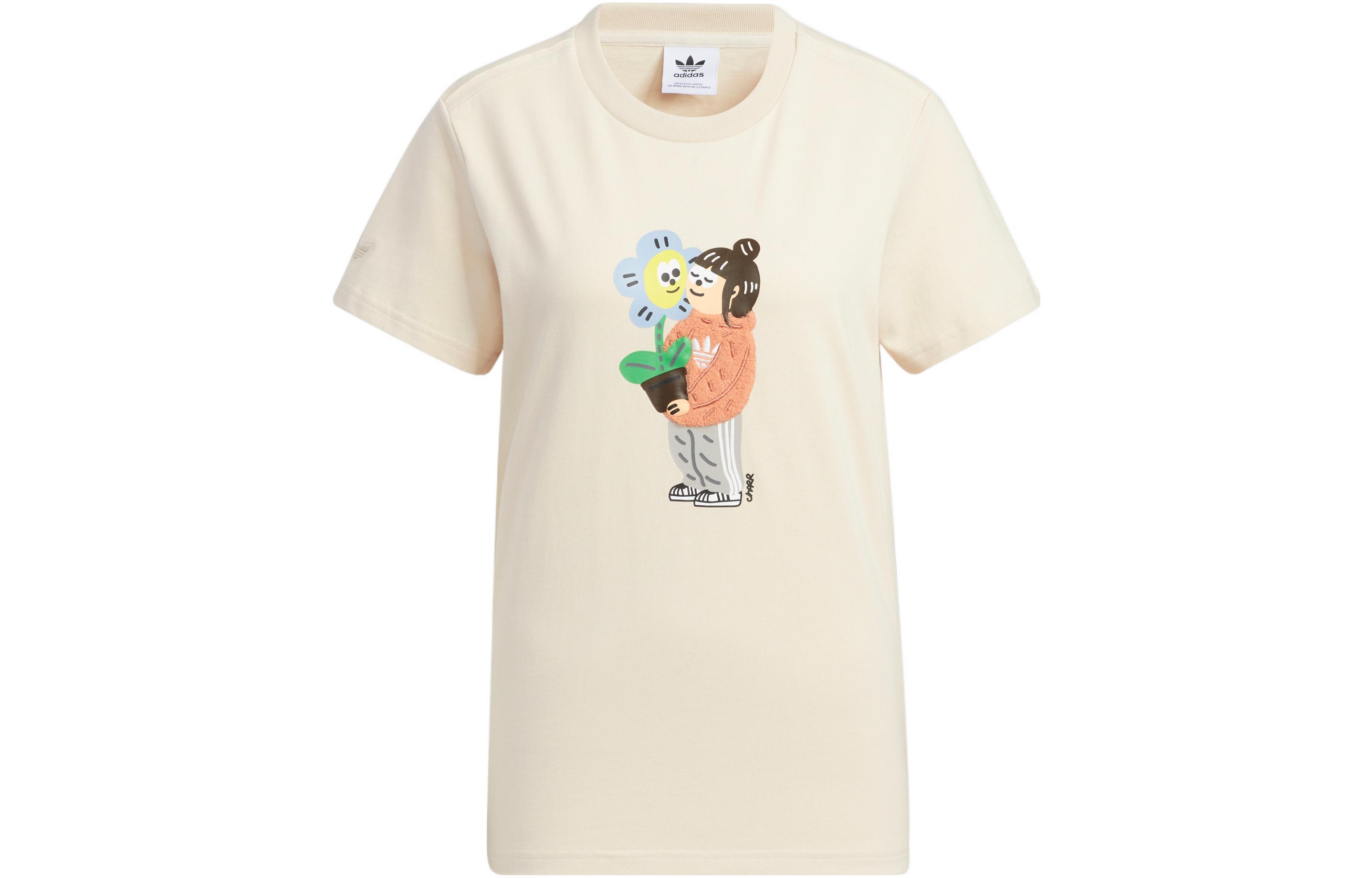 Adidas Originals Charr Morita Regular T Shirt Women s Ecru HR3471 M