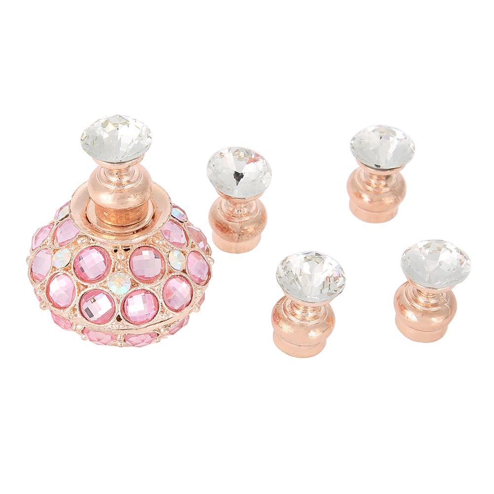 5Pcs Manicure Display Practice Stand Shelf Nail Art Tip Holders Magnetic Crystal Base