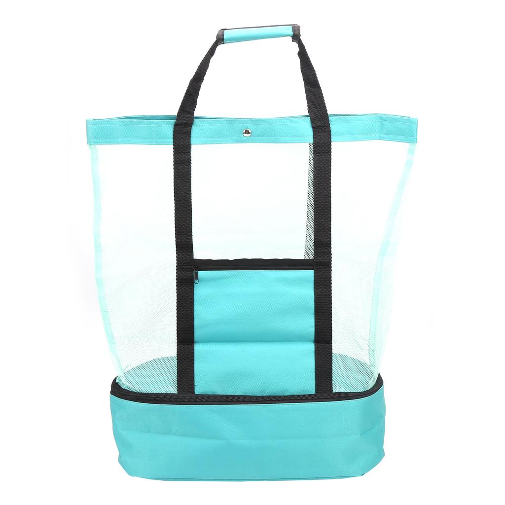 Camping Beach Mesh   Bag with Detachable Cooler Bag Multifunctional Packing  