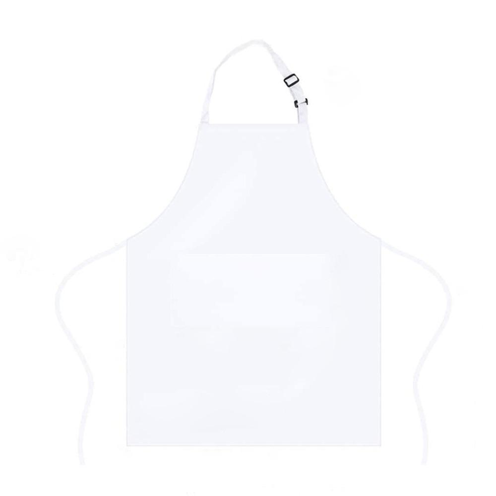 Mode Unisex Latzschürze Wasserabweisend Schwarz Verstellbare Schürzen mit 2 Taschen Gastronomie Kochschürze BBQ