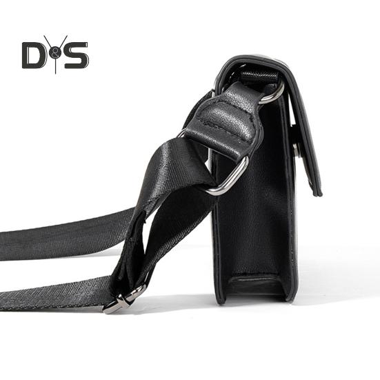Men Shoulder Bag Envelope Type Adjustable Shoulder Strap Smartphone Keys Wallets Storage Sling Bag Multi-Pocket Design Reflective Strips for Safety