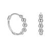 Popular Gold Plated Hoop Earring with Round Beads Fashionable Fine Jewelry Gift for Girls In Weddings and PARTY