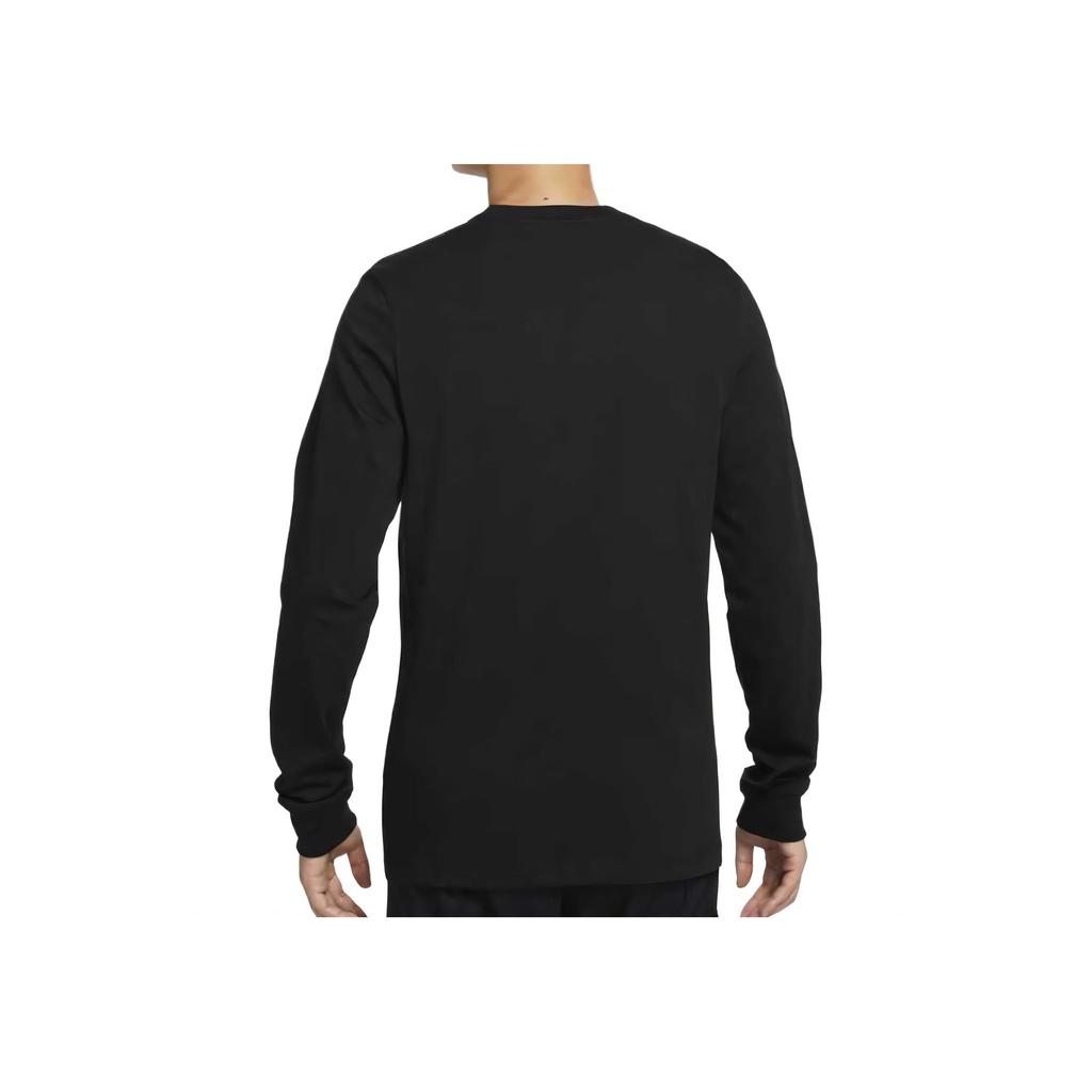 Nike Floral Print Round Neck Comfortable Breathable Long Sleeve T-Shirt Men Tops Black HJ3349-010