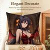 HHigh School DxD Cushion Cover Natural Linen Organic Fabric DoubleSided Printing Sofa Home Decor Gift Pillow Case