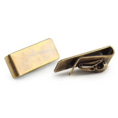 1 pièce Clip-papier Os d'oiseau Laiton Vintage Porte-billets Porte-cartes Outil EDC Extérieur Petit Outil Équipement de Camping