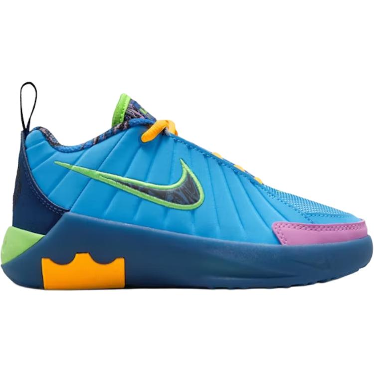 Nike Lebron Witness PS University Blue Kids Sneakers Midnight-Navy Lime-Blast Black IQ0824-400