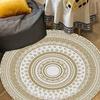 Bohemian Round Carpets Washable Non-Slip Indoor Floor Mat Living Room Decoration Sofa Bedroom Lounge Chair Mats Home Decor Rugs