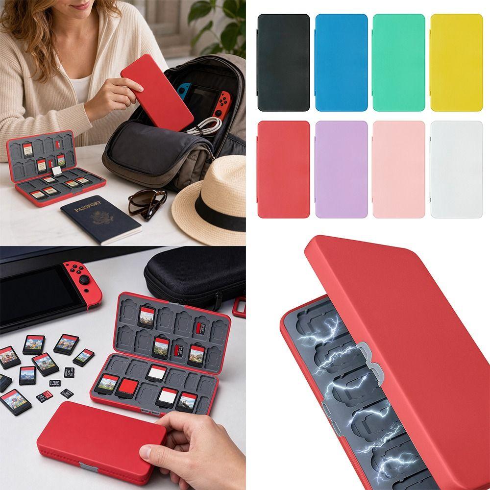 Multicolor Game Card Storage Box Protective Case for Switch Lite/OLED Storage Box