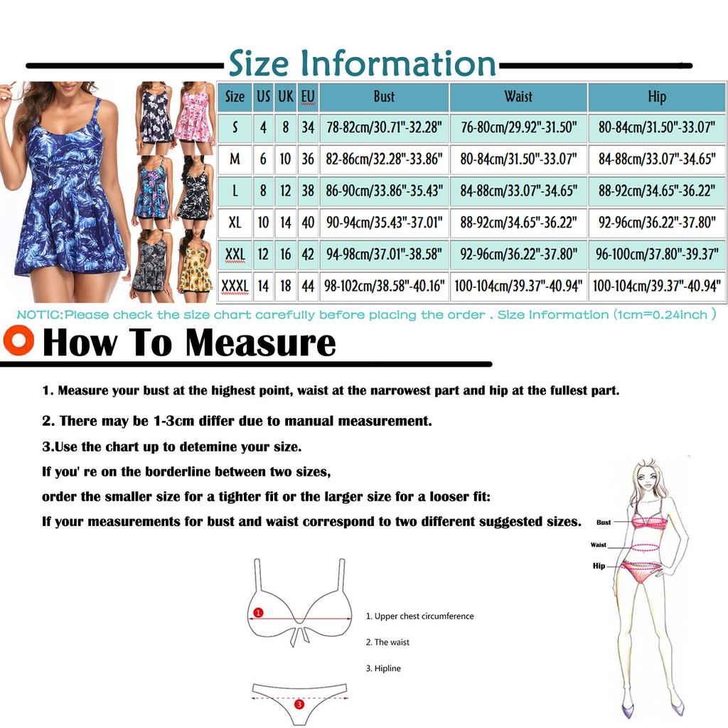 Plus Size Women Tankini Swimsuit Floral Print Two Piece Swimwear Adjustable Straps High Waist Bottoms with Tummy Control