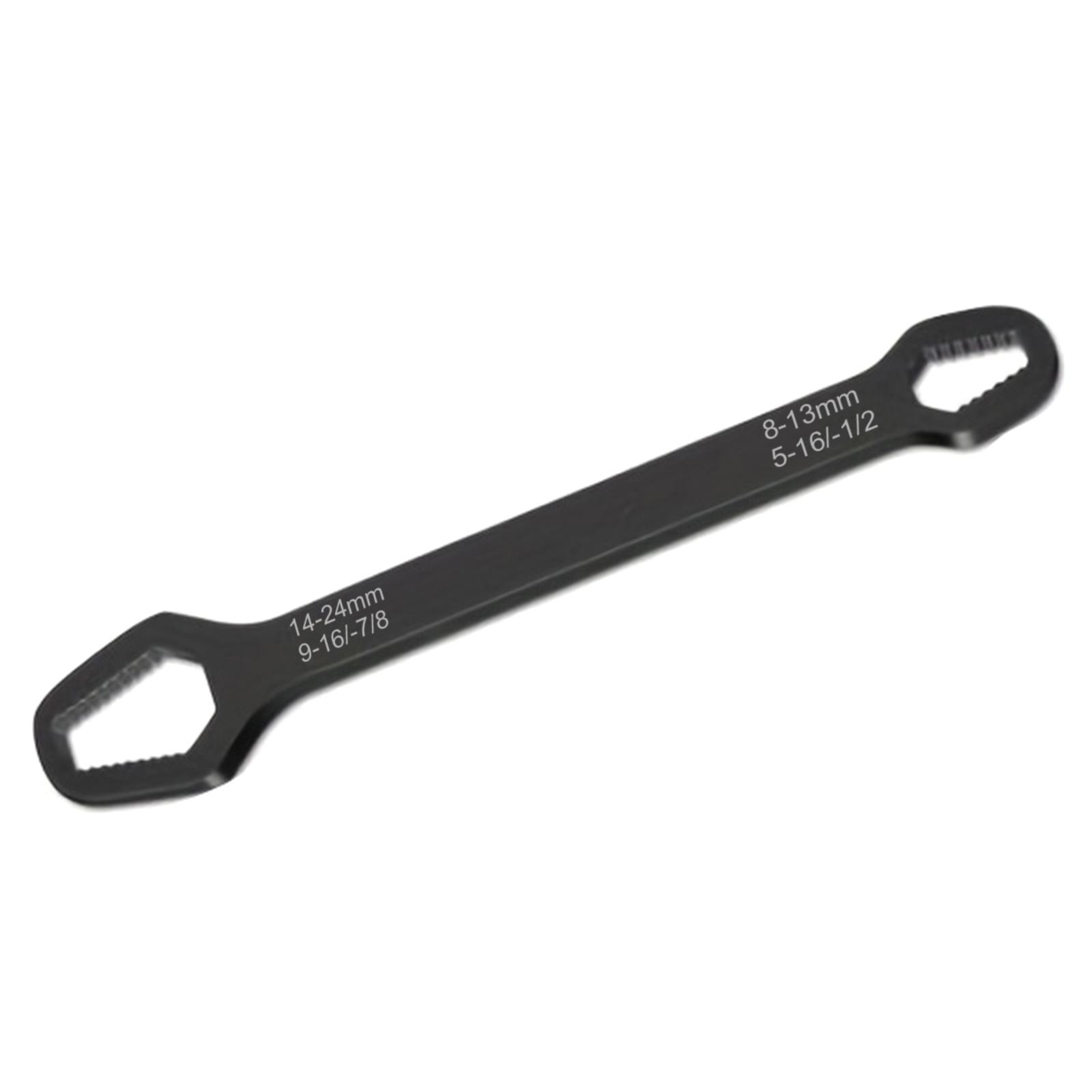 

230mm Universal Torx Wrench 8-24mm Chrome Vanadium Steel Double-Head Self-Tightening Wrench A