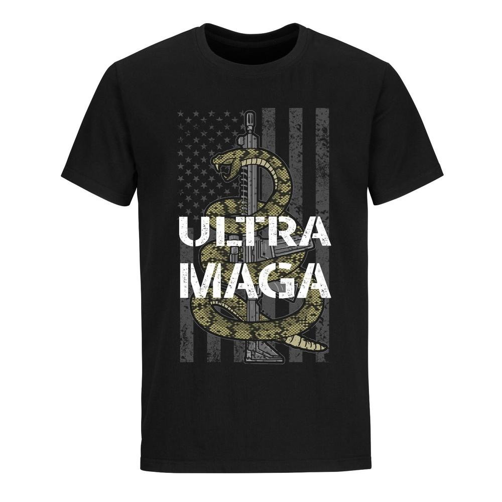 Ultra MAGA Trump Rally Funny Tshirt Political Shirts Trump 2024 USA Flag