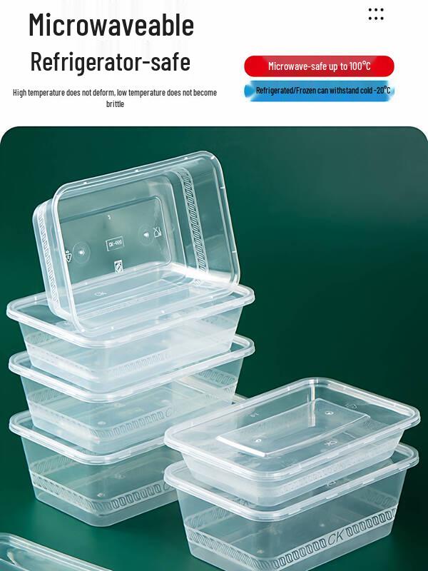 Disposable Round Plastic Food Container with Lid