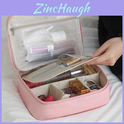 Style Large Capacity Makeup Bag With Waterproof Pu Material For Travel And Home Use