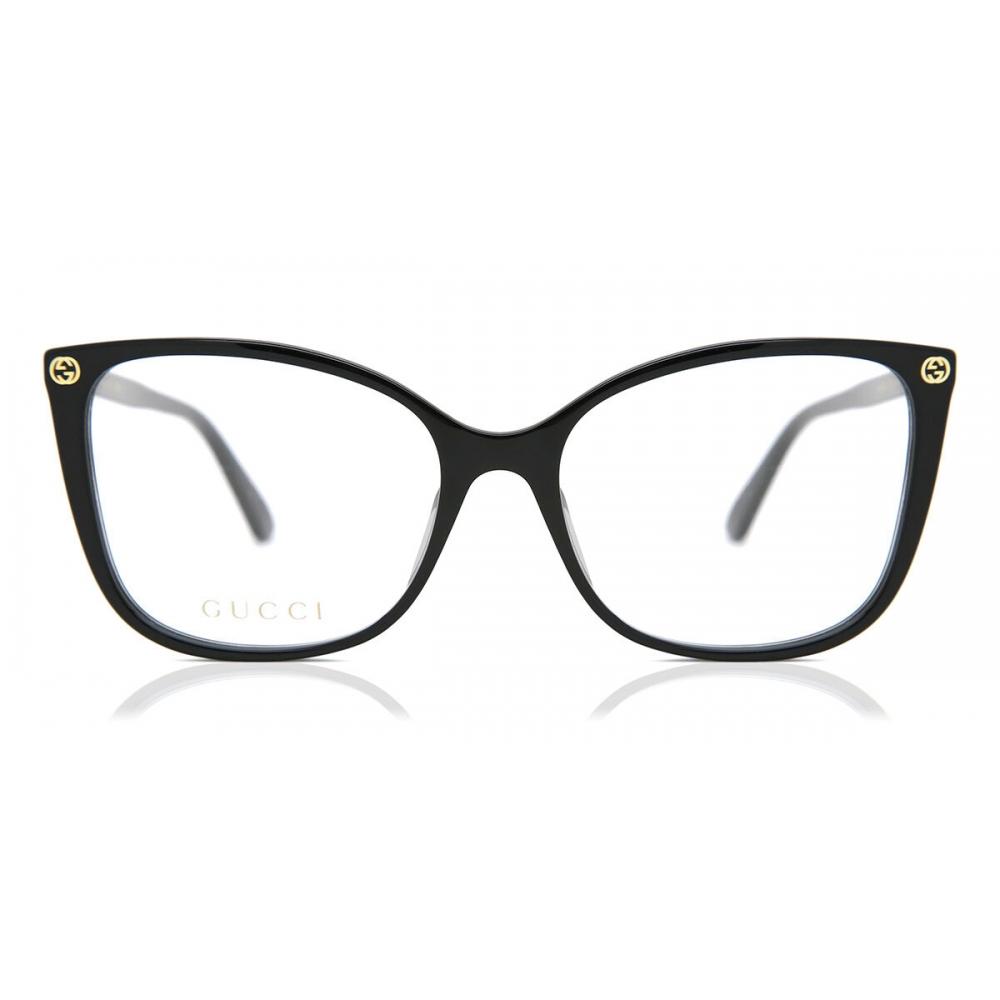 Gucci Women Eyeglasses Gg0026o 008 Black/55-17-140