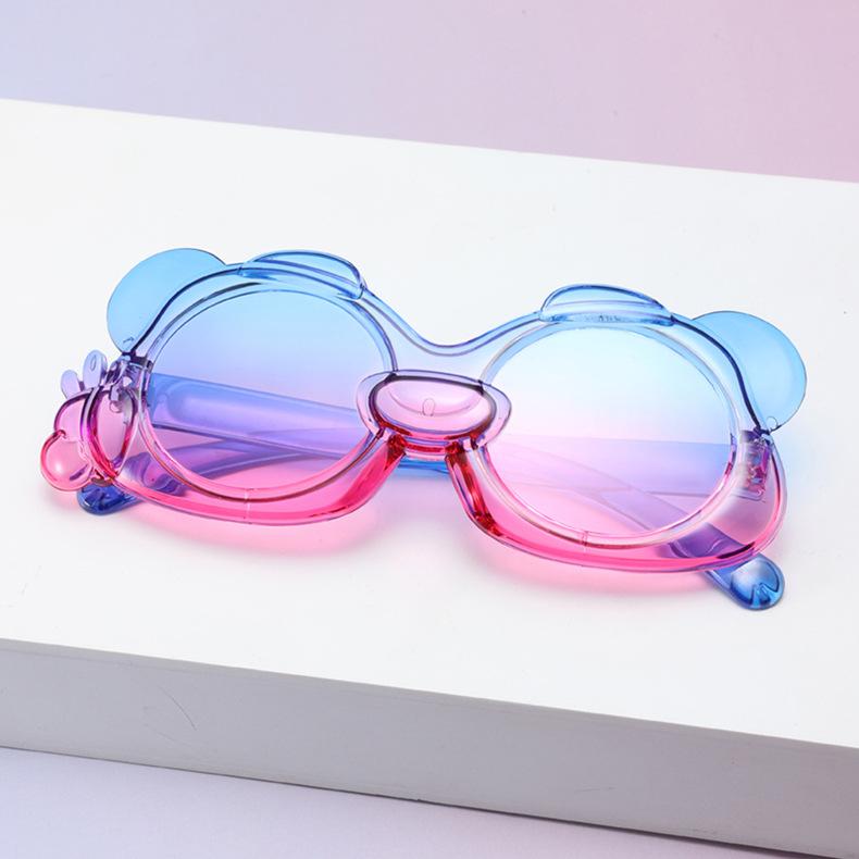 Children'S Bear Sunglasses Integrated Children'S Sunshade Glasses Cute Bow Baby Sunglasses