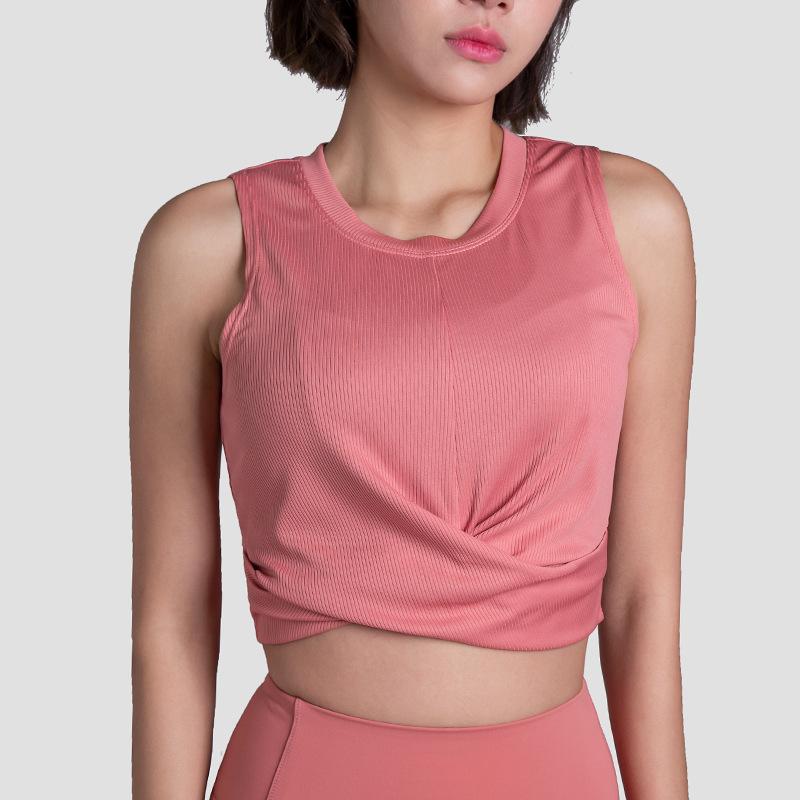 Sleeveless Yoga Vest Summer Yoga Clothing Women s Professional Running Fitness High Elastic Breathable Sports Top S