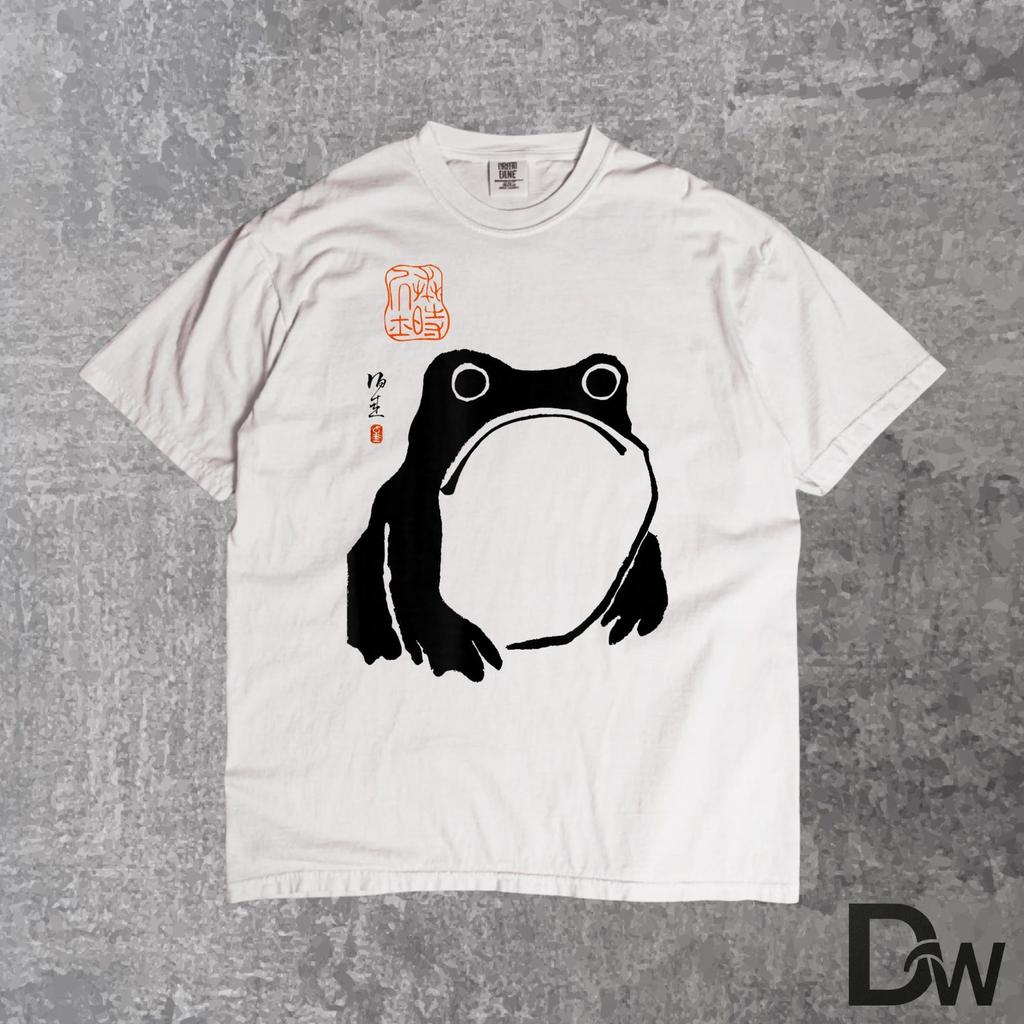 Grumpy Frog Japanese Ink, Traditional Art Humor T Shirt, Angry Frog Graphic Tee, Ukiyo-e Style Frog Shirt, Funny Frog Meme Tee