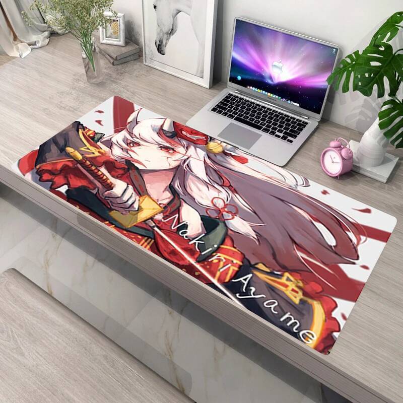 XXL Laptop Deskmat Non-slip Mat Pc Accessories Hololive Large Mousepad Gamer Gawr Gura Mausepad Kawaii Mousepad Mat Keyboard Pad