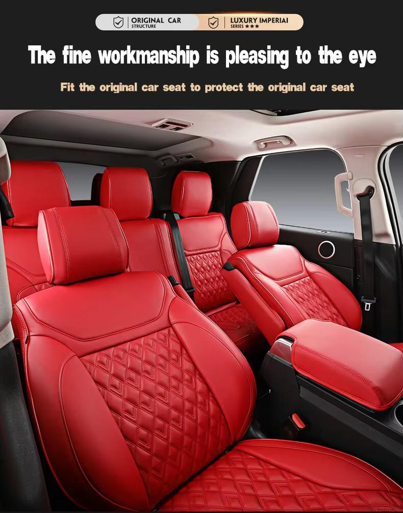 Toyota Land Cruiser All-Season Leather Seat Covers & Cushions Set