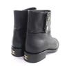 Tolle CHANEL Kurzstiefel schwarzes Leder Damen 38.5 G39566 Gebraucht