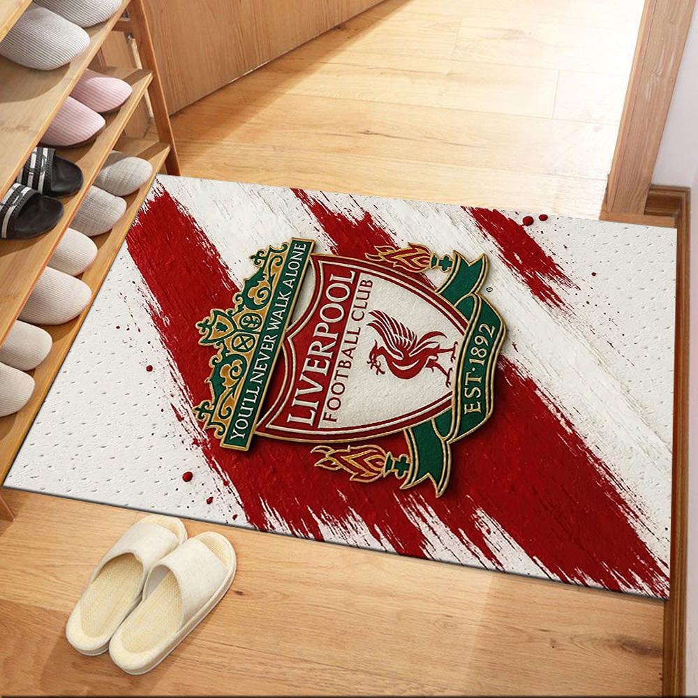 Liverpool Football Club Floor Mat Perfect For Decorate Room Foyer Bedrooms Outdoor Antislip Carpet Office Home Decor
